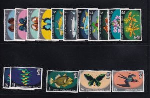 Solomon Is. Scott #'s 232 - 247 Set VF OG mint never hinged cv $ 42 ! see pic !