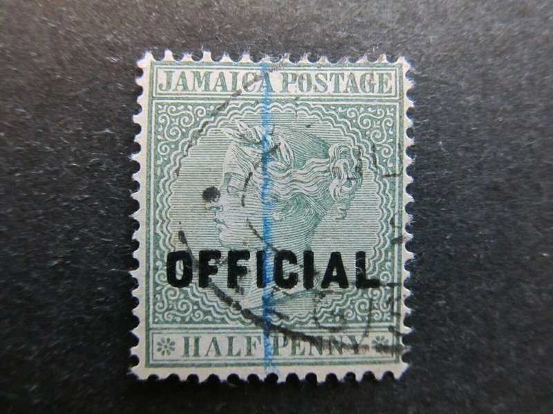 A4P21F24 Jamaica Official Stamp 1890-91 optd type II 1/2d used