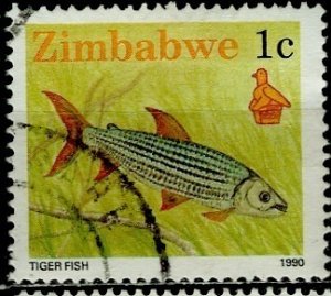 Zimbabwe; 1990: Sc. # 614a: Used  Perf. 14 3/4 x 14 1/2 Single Stamp