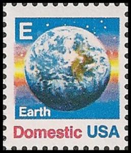 US 2277 Earth E series 25c single MNH 1988