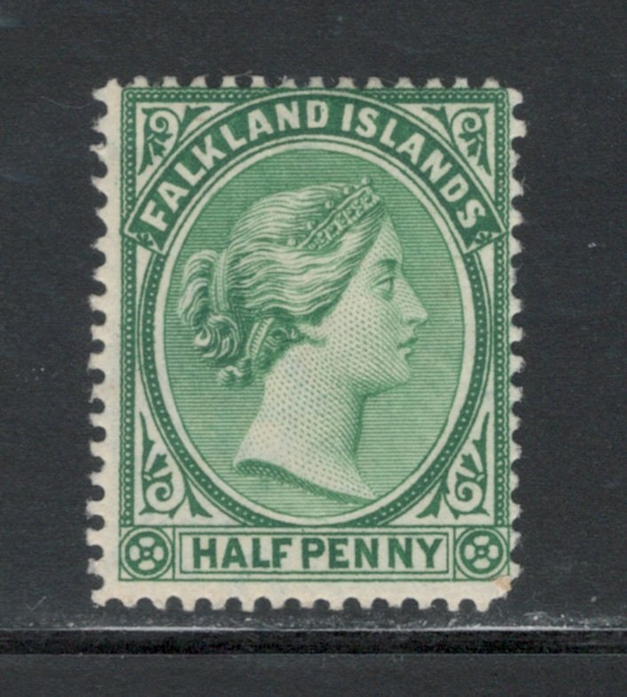 Falkland Islands 1892 Queen Victoria 1/2p Scott # 9 MH Partial Gum