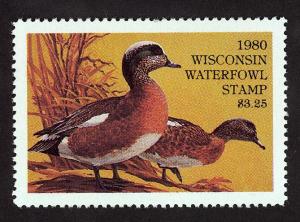 #3, Wisconsin State Duck stamp, SCV $12