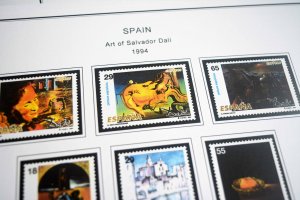 COLOR PRINTED SPAIN 1994-1999 STAMP ALBUM PAGES (58 illustrated pages)