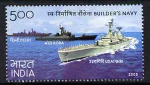 INDIA - 2005 - Navy Day - Perf Single Stamp - Mint Never Hinged