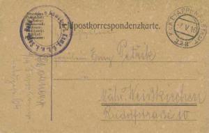 Austria Soldier's Free Mail 1916 K. und K. Feldpostamt No. 88 Postcard to Pra...