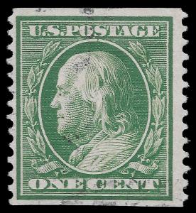 U.S. Scott #352 / $200 - 1c Green p12 WMK 191, Used, Fine