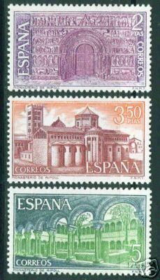 SPAIN Scott 1639-41, Ed. 2005-7 MNH** Ripoll Monastery