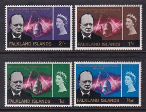 Falkland Islands 158-161 Churchill MNH VF