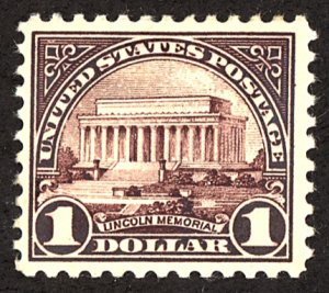 U.S. #571 MINT OG HR