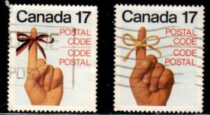 Canada - #815 - 816 Use Postal Code set/2 - Used