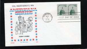 1591 Capitol Dome, FDC coil pair Jackson