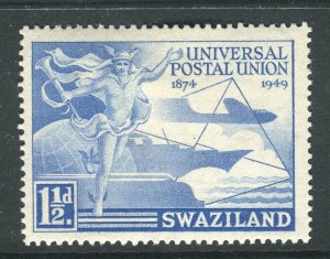 SWAZILAND; 1949 early UPU issue fine Mint hinged 1.5d value