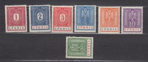 J40813 JL Stamps 1942 serbia set mh #2nj9-15 occupation