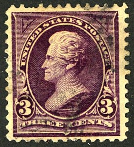 U.S. #253 USED LIGHT CACNEL 