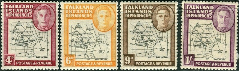 Falkland Islands, Dependencies 1946 SG G1 - G8 * MH KGVI (002700)