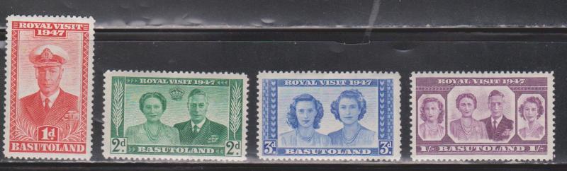 BASUTOLAND Scott # 35-8 MH - 1947 Royal Visit Set