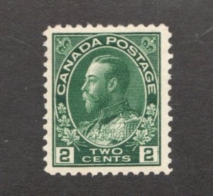 #107a- Canada - 1922  -  2 Cent - MH  -  F/VF  - superfleas