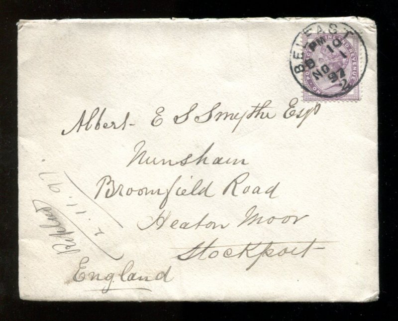 d815 - NORTHERN IRELAND Belfast 1897 Cover