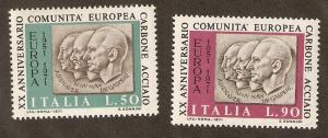 Italy Scott # 1036-7   Mint never hinged   