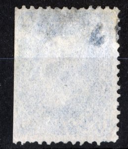 US- STAMP, 1861 Benjamin Franklin 1c dark blue, Scott # 63b, catalog 900, -usd,