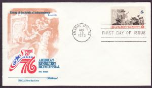 1477 Posting a Broadside Fleetwood FDC