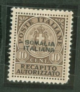 Somalia (Italian Somaliland) #EY1 Unused Single