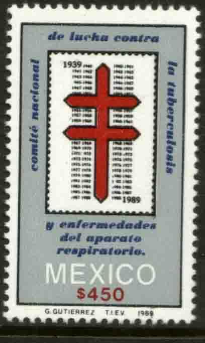 MEXICO 1631 50th Anniv of the Nat Tuberculosis Foundation NH