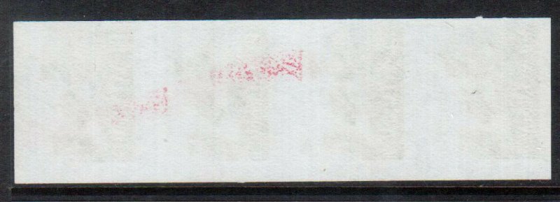 Canada #1395a Extra Fine Never Hinged Imperf Strip Of Four With Kiss Print