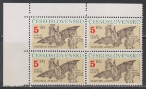 Czechoslovakia, 5k Bat (SC# 2807) MNH BLOCK