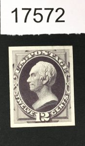 MOMEN: US STAMPS # 151P3 PROOF ON INDIA LOT #17572