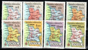 Angola #386-93  F-VF Unused CV $10.50 (A816)