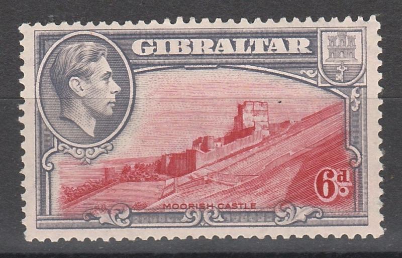 GIBRALTAR 1938 KGVI MOORISH CASTLE 6D PERF 13.5