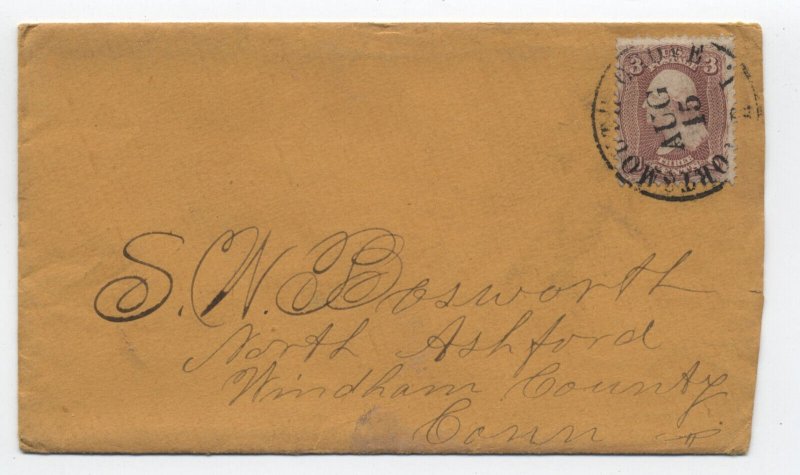 1860s Portsmouth Grove RI #65 cover 4-year DPO [4619.22]