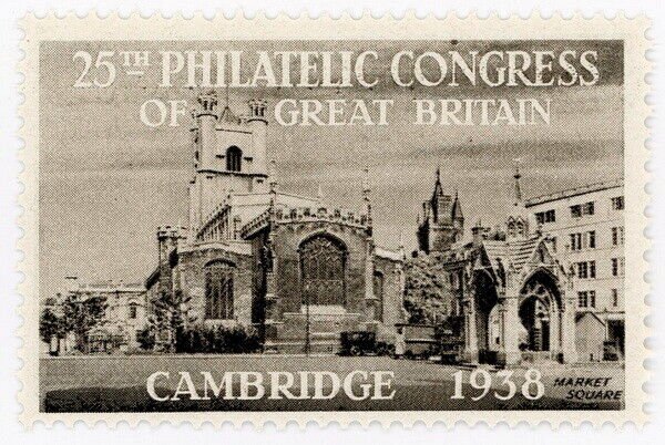 (I.B) Cinderella : 25th Philatelic Congress (Cambridge 1938) Market Square