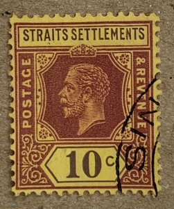 Straits Settlements 1925 KGV 10c with die I. Scott 191a, CV $14.00. SG 231ba?