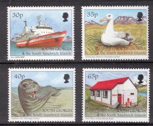 SOUTH GEORGIA 1998 Tourism; Scott 221-24, SG 279-82; MNH