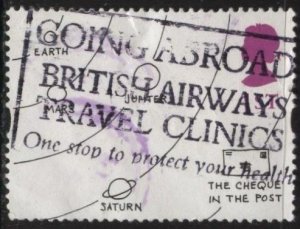 Great Britain 1652 (used, British Airways cancel) cheque in the post (1996)