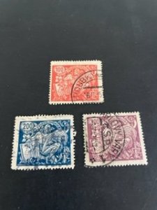 Czechoslovakia sc 92a,93b,94a u