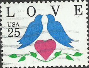 # 2440 USED LOVE STAMP 2 DOVES    