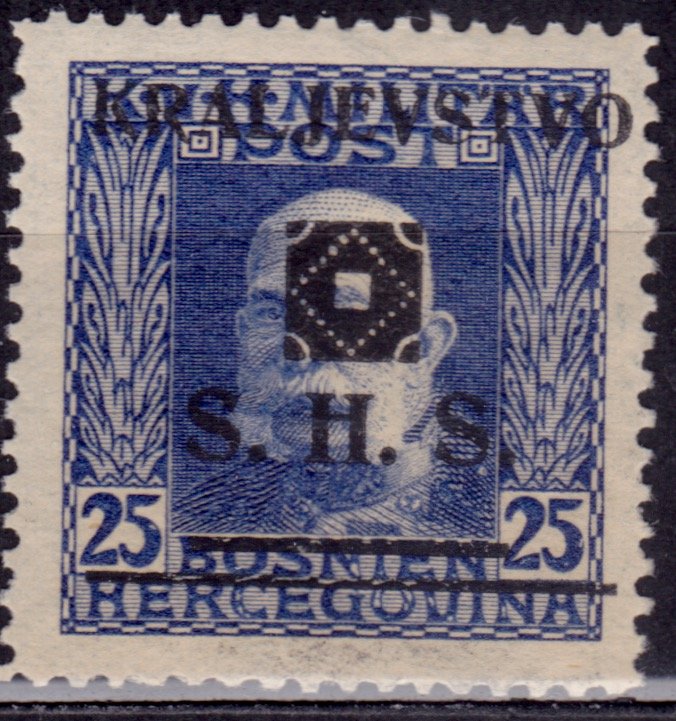 Yugoslavia KIngdom SHS,1918-19, Bosnia issue, 25h, MNH