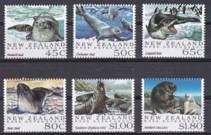 New Zealand, Fauna, Animals, Antarctic Seals MNH / 1992