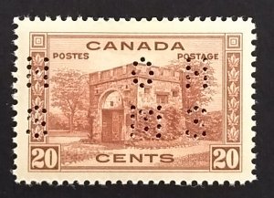 Canada O9-243 Perfin VF MNH