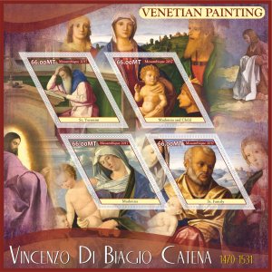 Stamps Art. Painting.Vincenzo Di Biagio 1+1 sheets perforated MNH** 2017 year