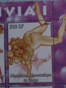 CONGO-STAMP:2005 FAMOUS NUDE PAINTING BY OLIVIA MNH-STAMP S/S SHEET