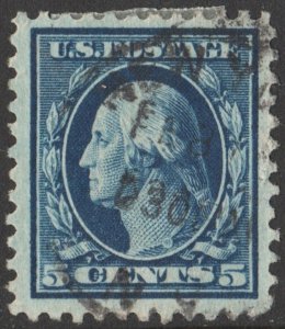 SC#504 5¢ Washington Single (1917) Used