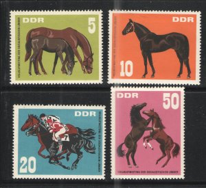 Germany - GDR/DDR 1967 Sc# 945-948 MNH F - Horses