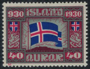 Iceland #161*  CV $7.50