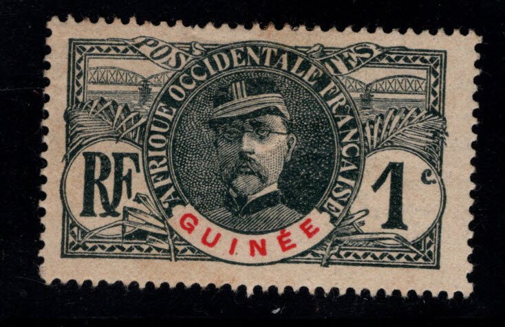 French Guinea Scott33 MH* General Faidherbe stamp