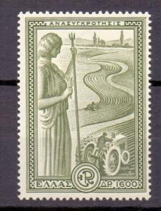 Greece  #542   1951 MNH reconstruction fund 1600d. olive