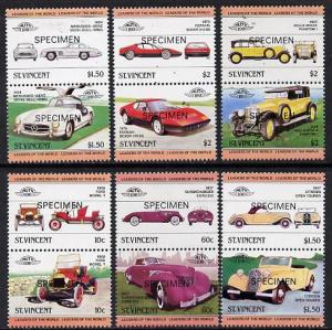 St Vincent 1984 Cars #1 (Leaders of the World) set of 12 ...